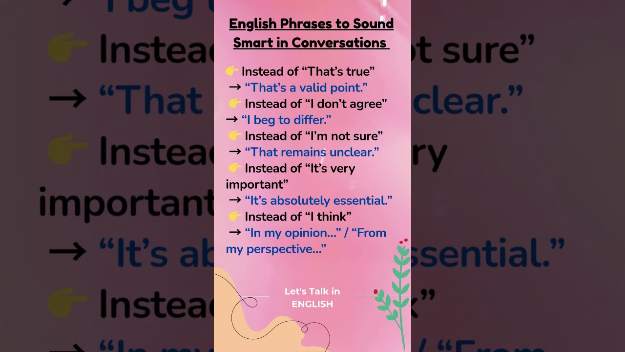 “Stop Sounding Basic ❌ Use These Smart English Phrases Instead!” #english #speakconfidentenglish