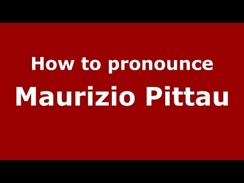 How to pronounce Maurizio Pittau (Italian/Ireland) - PronounceNames.com