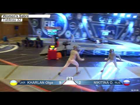 2018 152 S F Individual Cancun MEX GP T32 16 red NIKITINA RUS vs KHARLAN UKR