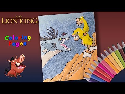 #LionKing Coloring Book #forKids  Simba fights with hyenas Coloring Pages Video