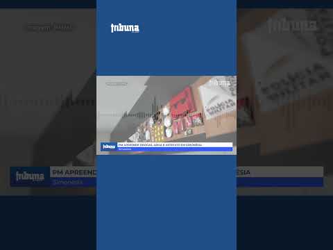 PM apreende drogas, arma e artefato em Simonésia