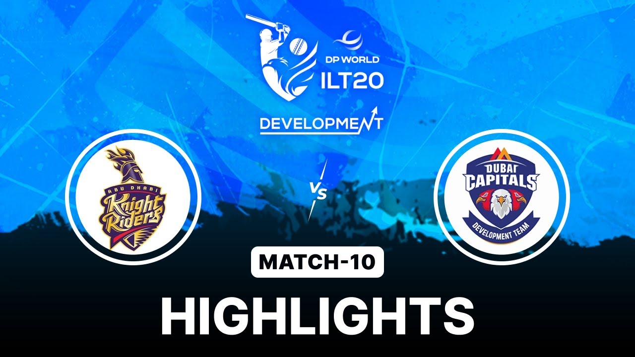 Abu Dhabi knight Riders Development VS Dubai Capitals Development