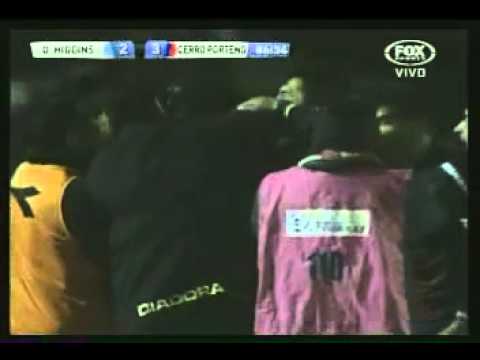 Gol de Walter Lopez (CP) - O'Higgins 2 - Cerro Porteño 3 - Copa Sudamericana