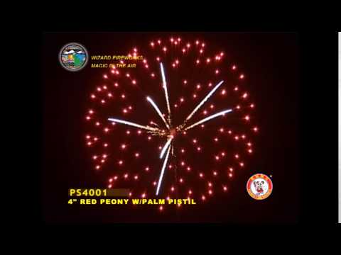 SB100PE05 - 4 INCH SHELL - WIZARD FIREWORKS - PS4001