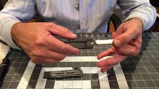 How to clean or change a blade in a CobraTec OTF knife