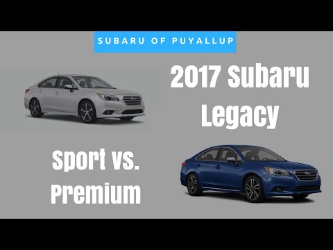 2017 Subaru Legacy Premium vs. Sport Comparison (2.5i)