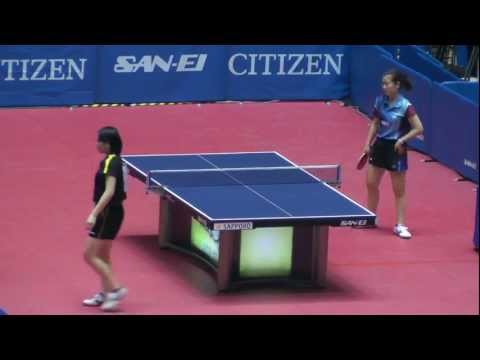 Japan Table Tennis WS;Ai Fukuhara vs Misato Niwa 2013.1.18
