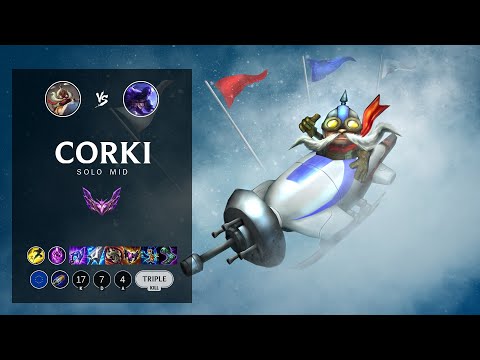 Corki Mid vs Ryze - EUW Master Patch 12.7