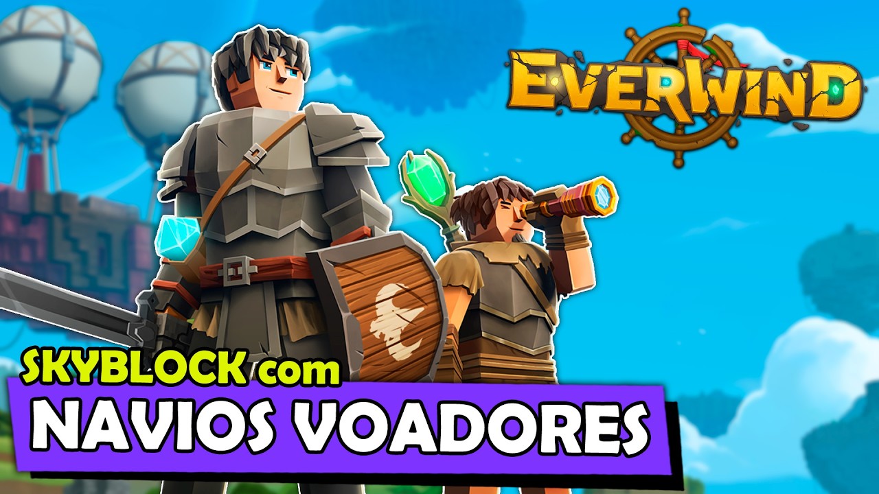 Parece um MINECRAFT SKYBLOCK de EXPLORAÇÃO e AVENTURA!!! - Everwind