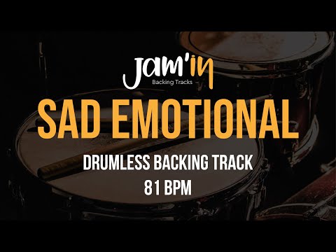 Sad Emotional Drumless Backing Track 81 BPM