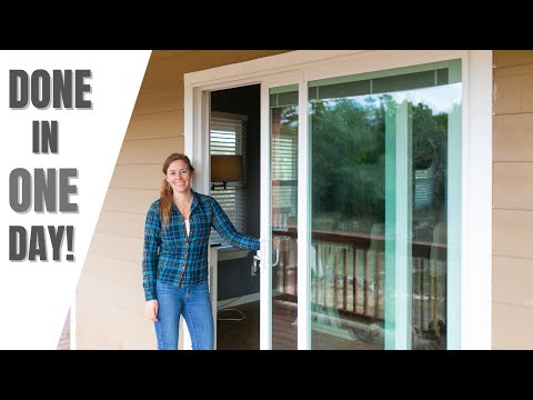 Sliding Door Install! How to Remove an Old Door and Install New