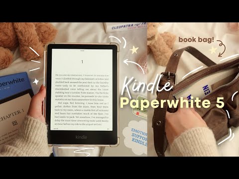 cozy kindle unboxing🧸 | deco + book bag! ⭐️