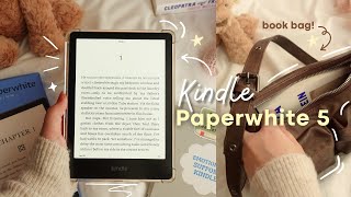 cozy kindle unboxing🧸 | deco + book bag! ⭐️