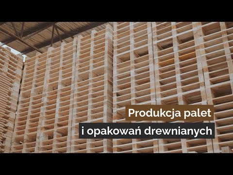 Produkcja palet i opakowań drewnianych - video
