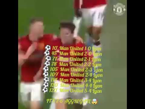 Manchester United Vs Lyon 5-4...( 7-6 aggregate )