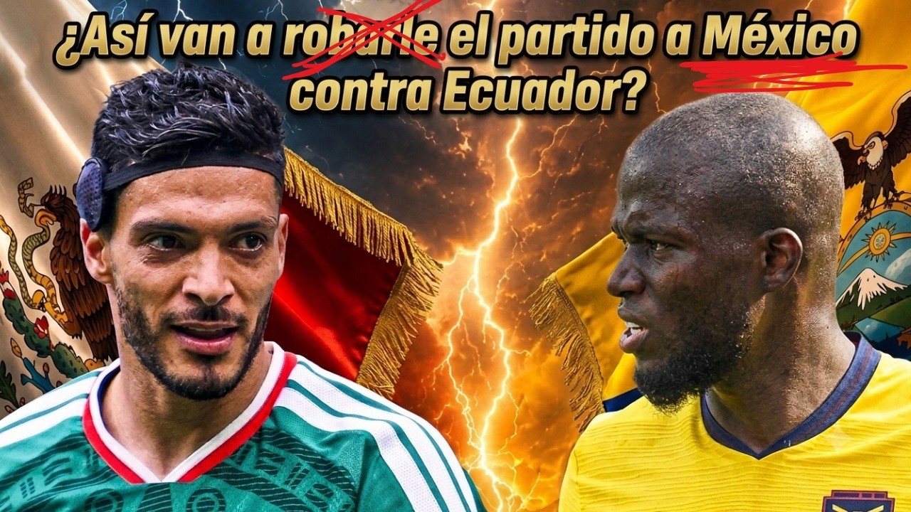 LA VERDAD de LA TRAMPA de ECUADOR contra MÉXICO, no empieza EL PARTIDO y YA HACEN TRAMPA