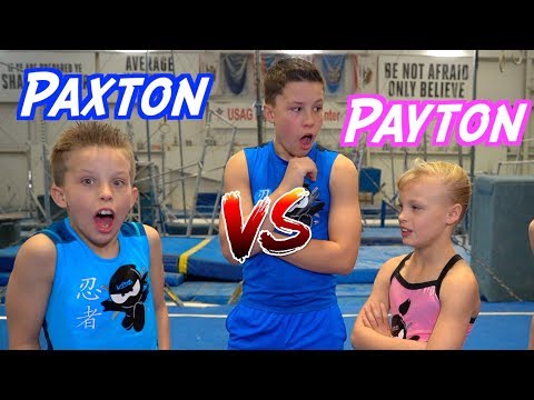 Sister VS Brother TWIN Gymnastics Rematch!