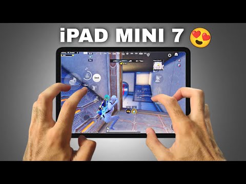 iPAD MINI 7 PUBG/BGMI TEST🔥A17 Pro Bionic chip😍 || FULL GYRO + 6 FINGER GAMEPLAY