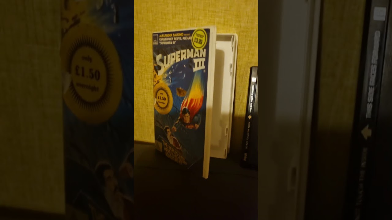 my new betamax for my collection Superman 3 1983