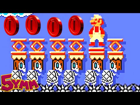 Super Mario Maker 2 🔧 Springbone Scaffolding 100% + Cake 🔧 Pinktops  #5YMM