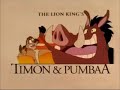 Timon And Pumbaa Intro Outro