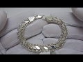 Відео огляд Жіночий срібний браслет 117цф