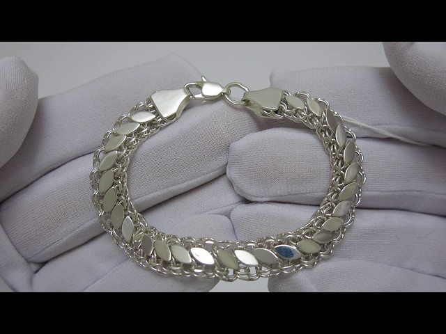 Жіночий срібний браслет 117цф Відео огляд