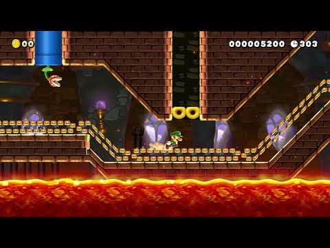 Super Mario Maker 2 Level Showcase: Magma Piranhas Lava Lake