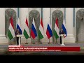 Orbán Viktor miniszterelnök és Vlagyimir Putyin orosz elnök sajtótájékoztatója
