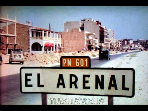 El Arenal, Mallorca, Majorca, Beaches 1960s 1970s,  F678 l