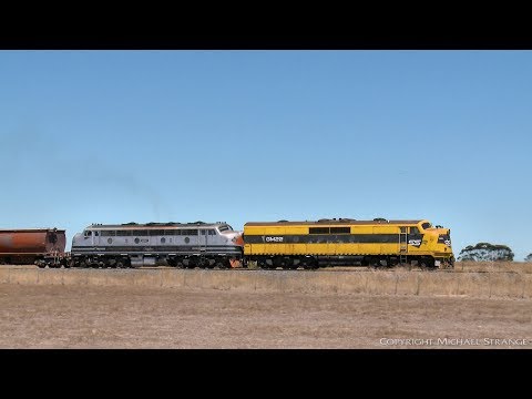 SSR Grain Train With Streamliners B61 & GM22 - PoathTV Australian Railways