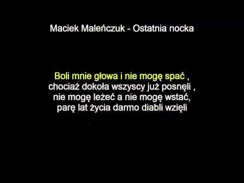 [KARAOKE]Yugopolis & Maciej Maleńczuk - Ostatnia nocka + tekst[NAJLEPSZA]