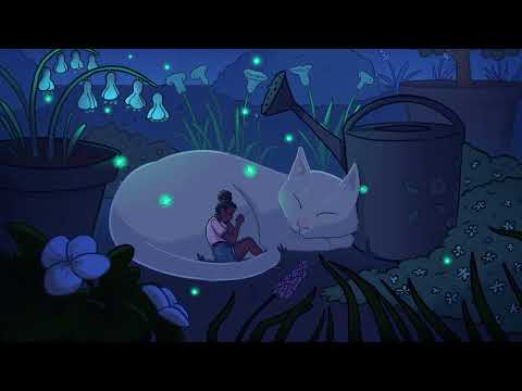 8 hours of relaxing sleepy beats / gentle rhythms for sleep & meditation with Luna & Rio 🌙😺
