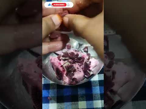 Viral Oreo Red Velvet icecream #viralshorts #viral #youtubeviral #youtubeshorts #oreoredvelvet 🤤❤️🙏
