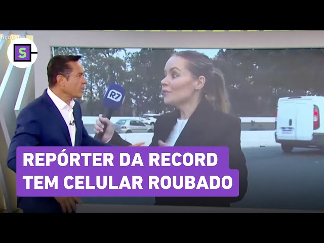 Repórter da Record tem celular roubado antes de entrada ao vivo