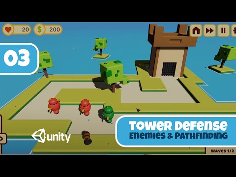Unity - Tower Defense Game | Development Series - Episode 3:  Enemy Spawning and Pathfinding