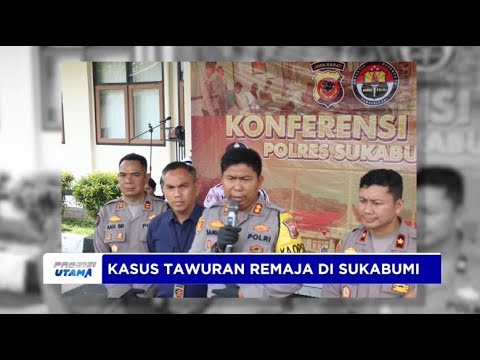 POLISI AMANKAN 15 ANGGOTA GENG KAMPUNG DI SUKABUMI