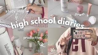 school days in my life 𝜗𝜚 ࣪˖ ִ𐙚 PRODUCTIVE, study vlog, finals week, grwm, cozy morning routine