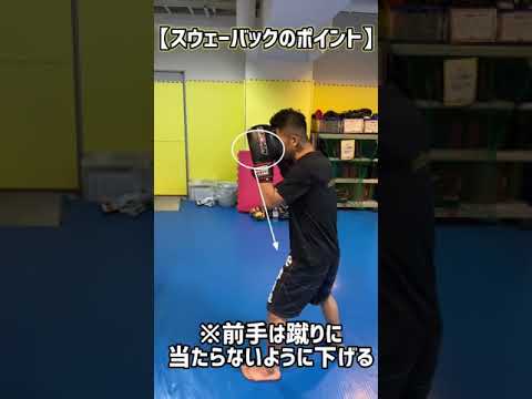 【格闘技】スウェーバック(避け方)のやり方とポイント！　#shorts