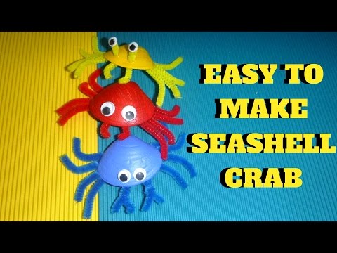 Easy to Make Seashell Crabs