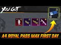 😍ROYAL PASS MAX A4 - A4 RP MAX FIRST DAY - BGMI NEW A4 ROYAL PASS IS HERE @ParasOfficialYT