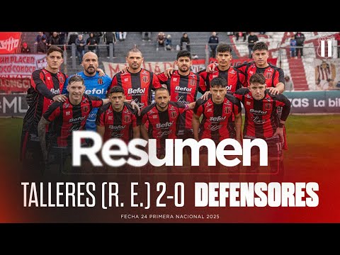 Resumen | Talleres de Remedios de Escalada 0-0 Defensores | Fecha 24 Primera Nacional 2025