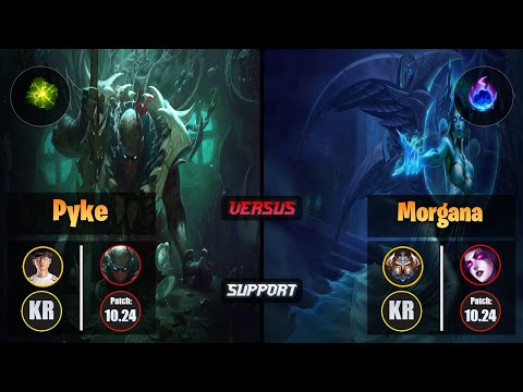 Effort PYKE (Support) [Aftershock] VS MORGANA - Challenger KR Patch 10.24