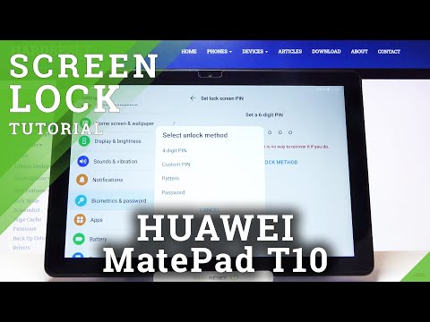 How to Set Up Screen Lock on HUAWEI MatePad T10 – Screen Lock Tutorial