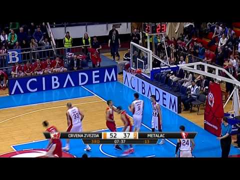 ABA Liga 2014/15, Round 24 match: Crvena zvezda Telekom - Metalac Farmakom (8.3.2015)