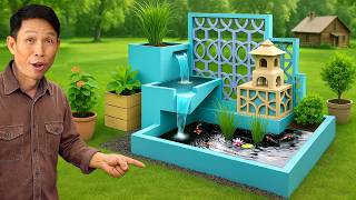 Upgrade your garden corner with stunning aquarium from cement