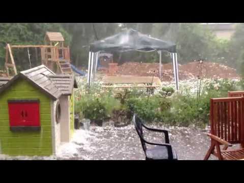 Hagel in Arpke am 27.07.2013