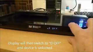 SONY BluRay Player BDP S790 "D ON" Problem/ Reset
