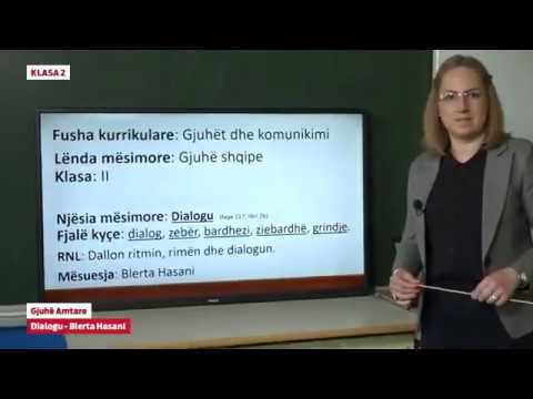 e Mësimi: Klasa 2 - Gjuhë amtare - Dialogu