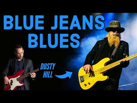 Blue Jeans Blues by ZZ Top || Dusty Hill Bass Lesson (NO.189)